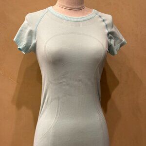 Lululemon Light Blue Exercise Shirt, Size 6